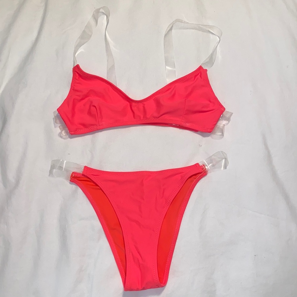 Hot pink bikini set